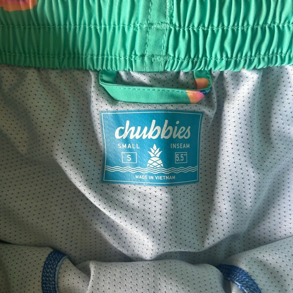 Chubbies Teal Shark 5.5